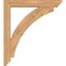 Ekena Millwork Thorton Slat Smooth Bracket w/ Offset Brace, Western Red Cedar, 5 1/2"W x 32"D x 36"H BKT0604X32X36THR06SWR - alternate 2